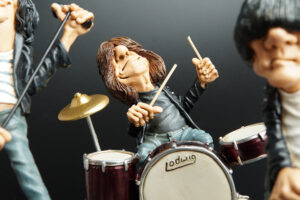 The Ramones Marky Ramone Figurine - The Comical World of Stratford. Funny Comical Figurines
