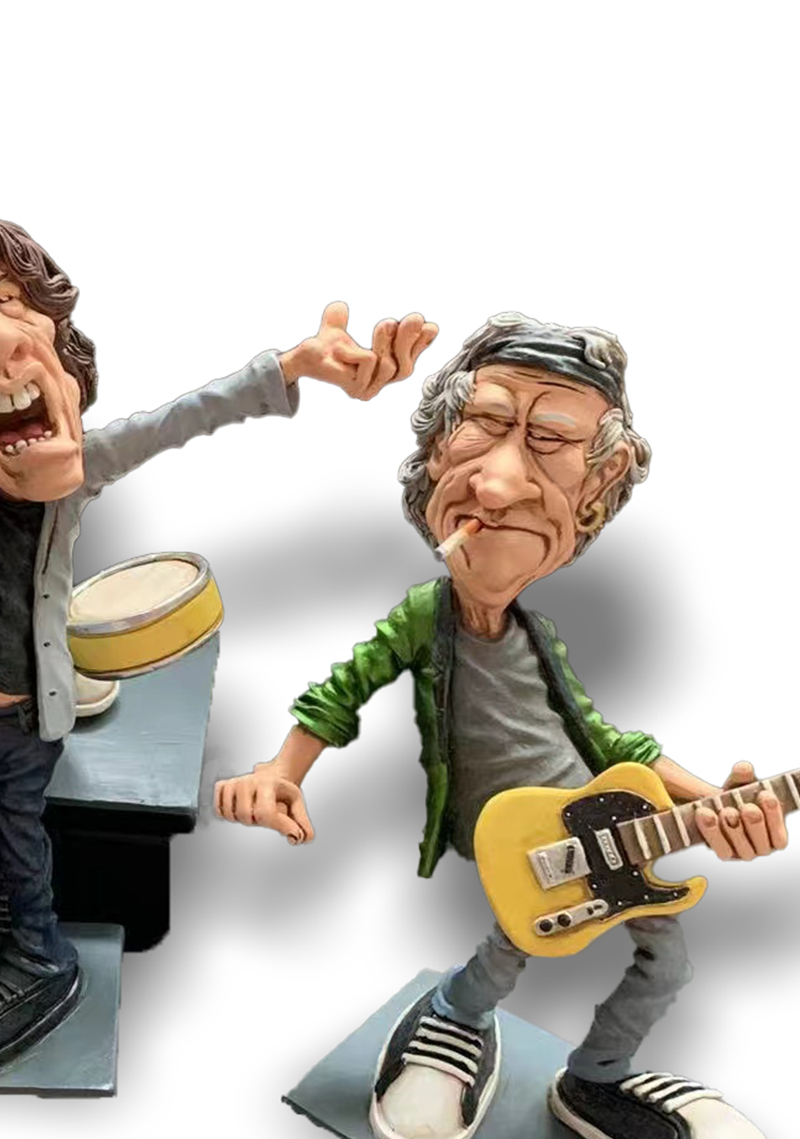 The Rolling Stones - Comical Figurines and Art
