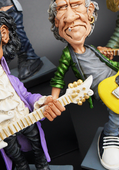 Keith Richards and Prince - Comical Figurines and Art