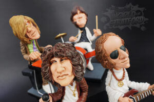 The Doors Robbie Krieger Comical Figurine - The Comical World of Stratford. Funny Comical Figurines