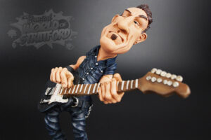 Bruce Springsteen Comical Figurine - The Comical World of Stratford. Funny Comical Figurines